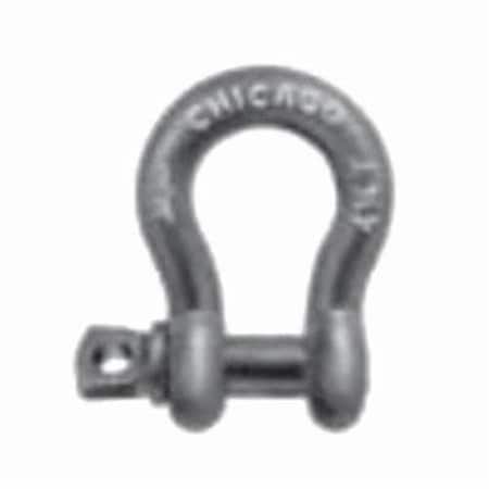 Class 2 Anchor Shackle,15 Ton Load,716 In,12 In Pin Dia,Screw Pin,Hot Dipped Galvanized,20125 4